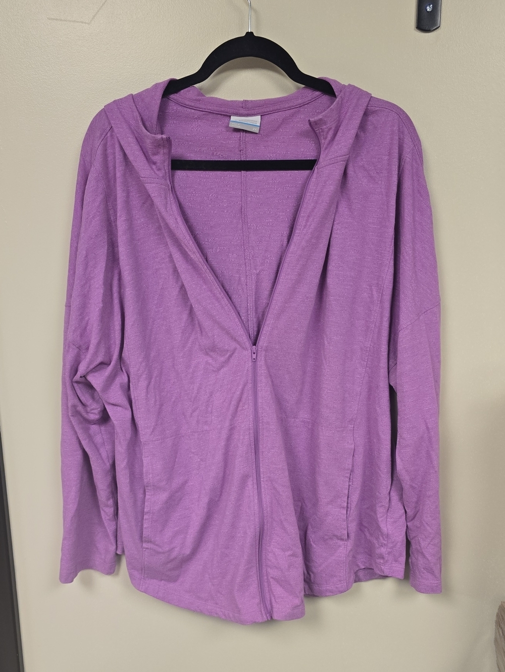 Columbia Lavender Hooded Zip-Up Sweatshirt